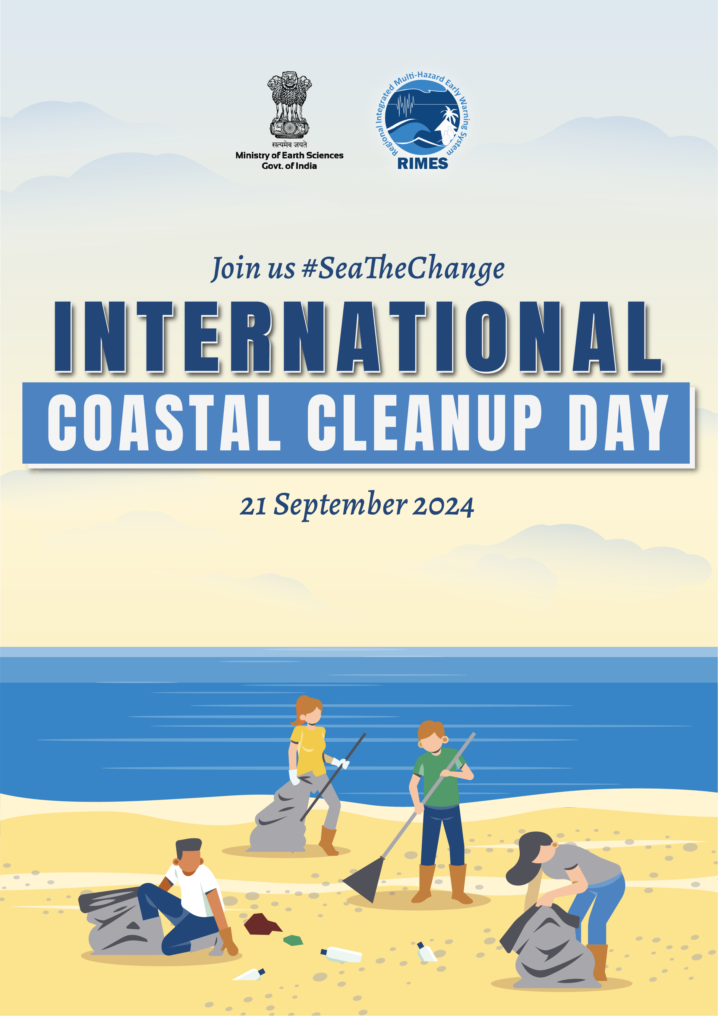 International Costal Cleanup Day 2024 - RIMES Poster