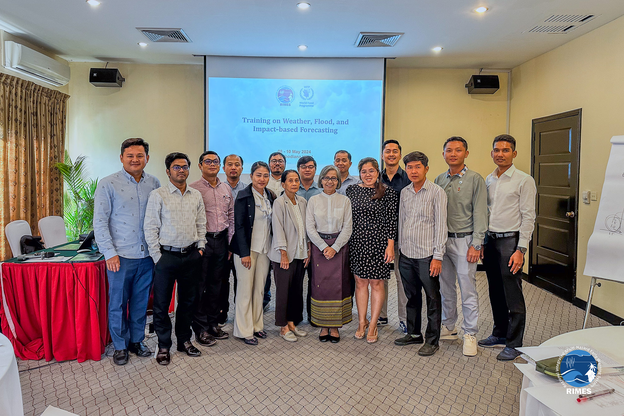 A group photo of the participants and resource persons during a capacity building in Cambodia